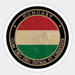 Vintage Hungary Europe European EU Flag Sticker